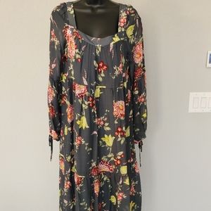 Anthropologie floral maxi dress sz. S